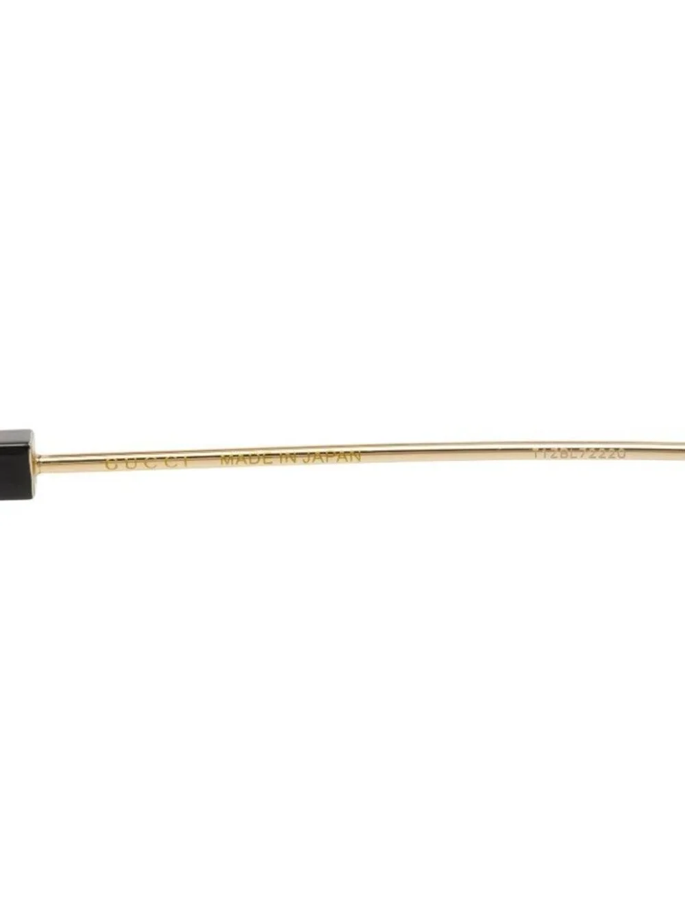 Gucci Asia Fit Sunglasses 002 Brown Gold Acetate Plated 1- Eyewear